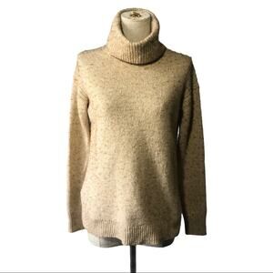 J. Crew S khaki nubby turtleneck